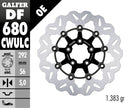 Wave® Brake Rotors Black / Silver For Harley Davidson FLHR 1450 - 56.3 MM