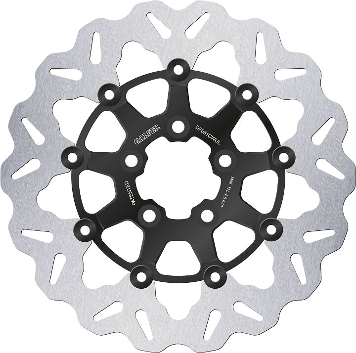 Wave® Brake Rotors Black / Silver For Harley Davidson FLD 1690 - 292 MM