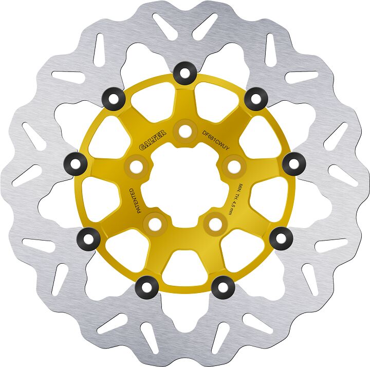 Wave® Brake Rotors Gold / Silver For Harley Davidson FLD 1690 - 56.3 MM