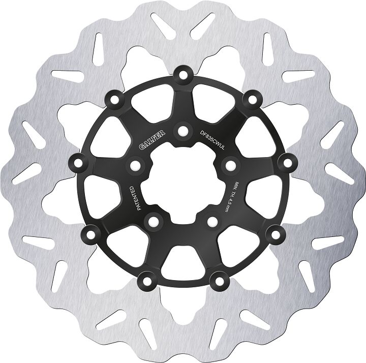 Wave® Brake Rotors Black / Silver For Harley Davidson FLDE 1750 ABS - 56.3 MM