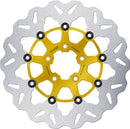 Wave® Brake Rotors Gold / Silver For Harley Davidson FLDE 1750 ABS - 56.3 MM