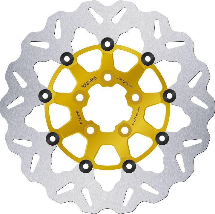 Wave® Brake Rotors Gold / Silver For Harley Davidson FLDE 1750 ABS - 300 MM