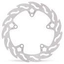 Flame Series Fixed Rotor Silver For Yamaha CZD 300 A - 132.2 MM