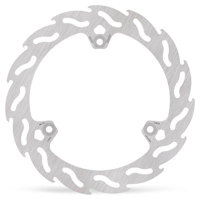 Flame Series Fixed Rotor Silver For Yamaha CZD 300 A - 245 MM