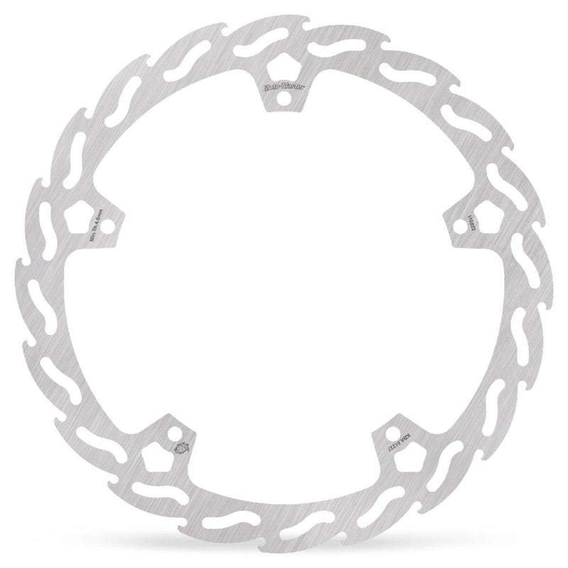Flame Series Fixed Rotor Silver For KTM RC 125 ABS - 320 MM