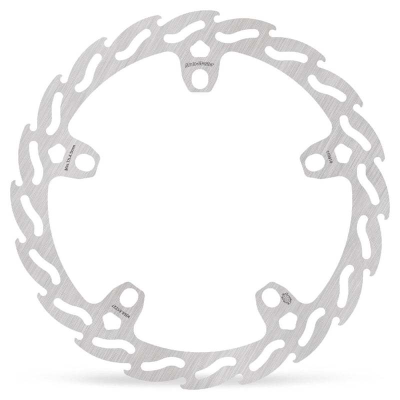 Flame Series Fixed Rotor Silver For Indian 101 Scout 1250 ABS - 320 MM