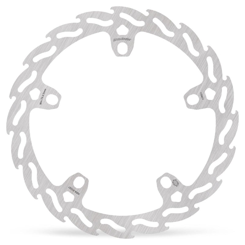 Flame Series Fixed Rotor Silver For Indian Challenger 108 ABS - 181 MM