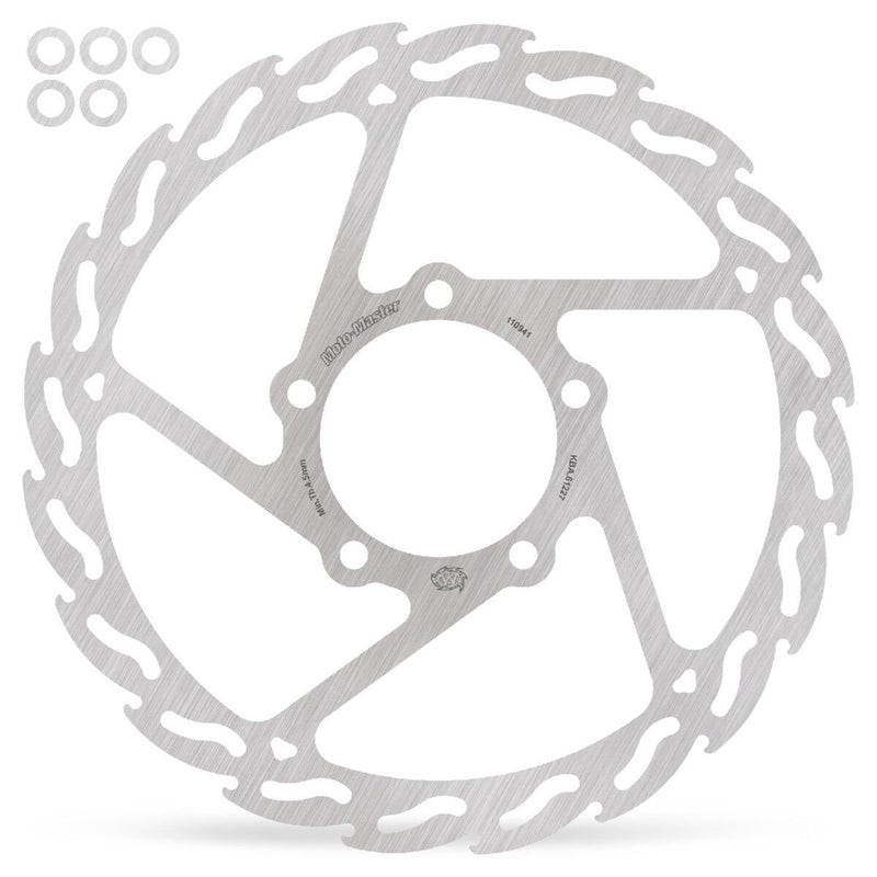 Flame Series Fixed Rotor Silver For KTM Adventure 390 ABS - 320 MM