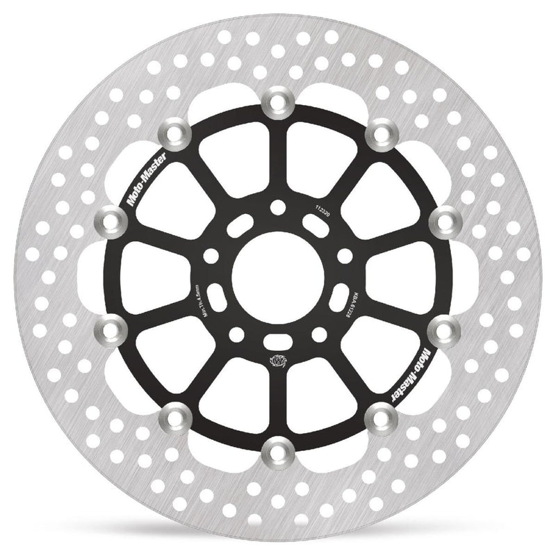 Halo Series Floating Rotor Black / Silver For Husqvarna Svartpilen 801 ABS - 52.20 MM
