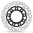 Nitro Series Floating Rotor Black / Silver For Honda X-ADV 750 ABS - 109 MM