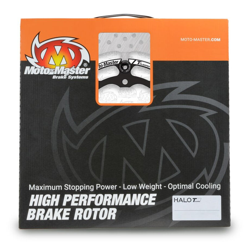 HALO Series T-Floater Brake Rotor Black / Silver For Kawasaki ZX-10 R 1000 - 330 MM