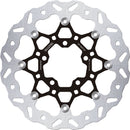 Wave® Rotor Black / Silver For Kawasaki EN 650 - 80.0 MM