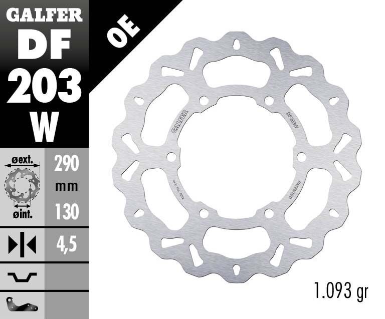 Wave® Brake Rotor Silver For Kawasaki EX 250 R - 290 MM