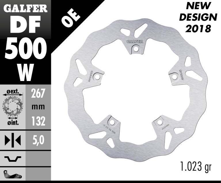 Wave® Brake Rotor Silver For MBK Skycruiser 125 - 132 MM