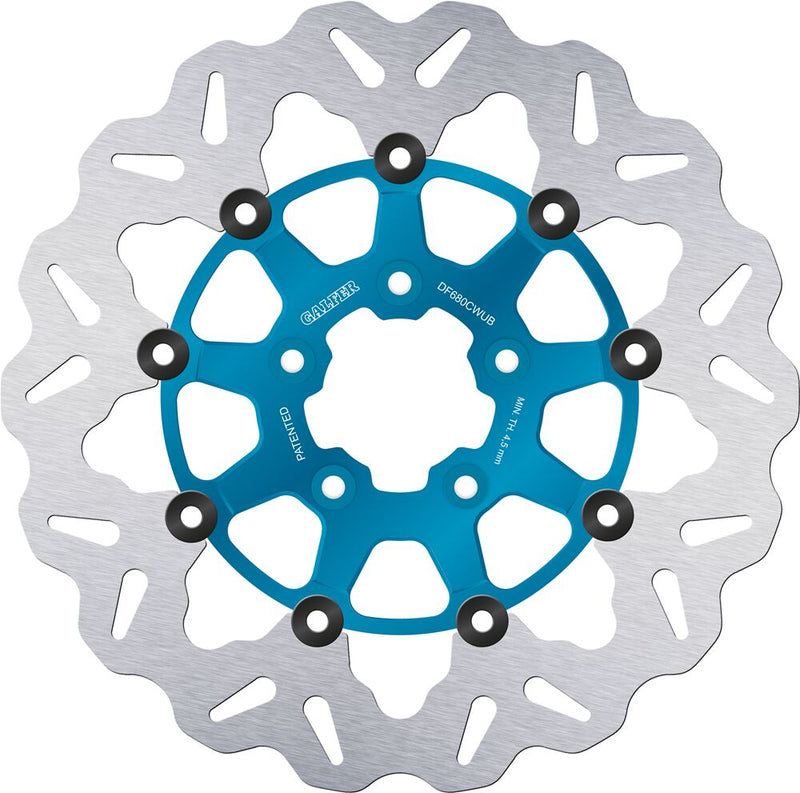 Wave® Brake Rotor Blue / Silver For Harley Davidson FLDE 1750 ABS - 292 MM