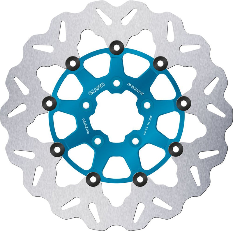 Wave® Brake Rotor Blue / Silver For Harley Davidson FLD 1690 - 300 MM