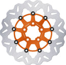 Wave® Brake Rotor Orange / Silver For Harley Davidson FLDE 1750 ABS - 300 MM
