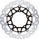 Brake Rotor Floating Wave Black / Silver For Suzuki GSX 1300 R ABS - 121 MM