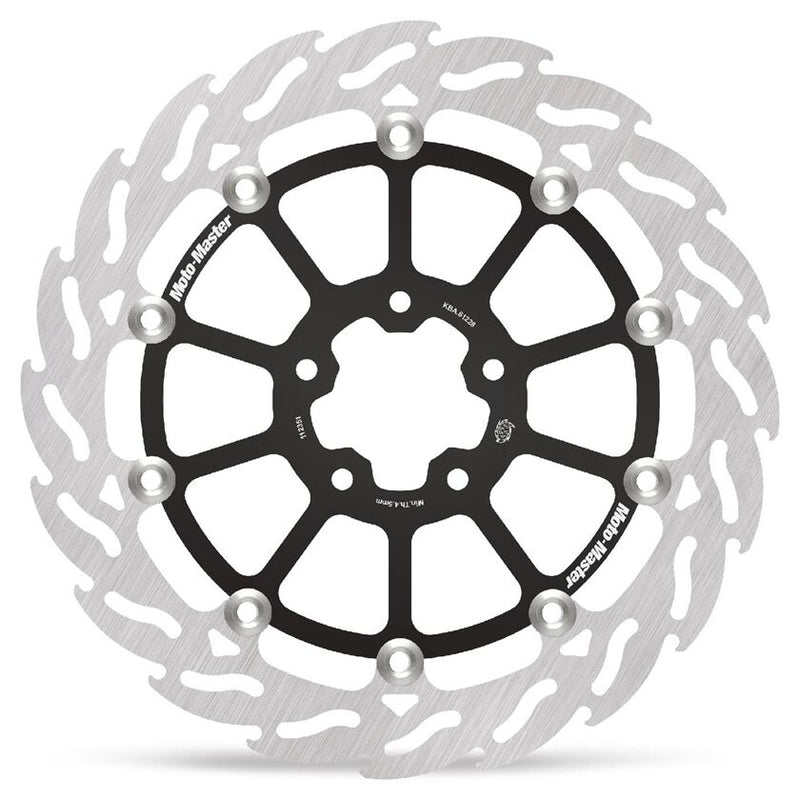 Flame Series Floating Rotor Black / Silver For Harley Davidson RA 1250 S ABS - 56.5 MM