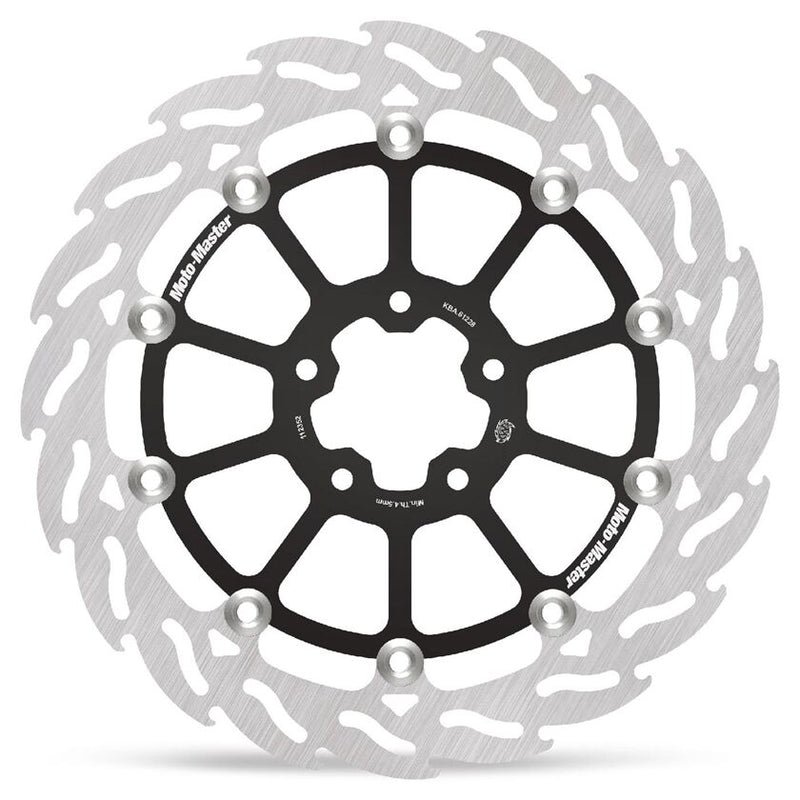 Flame Series Floating Rotor Black / Silver For Harley Davidson RA 1250 S ABS - 320 MM
