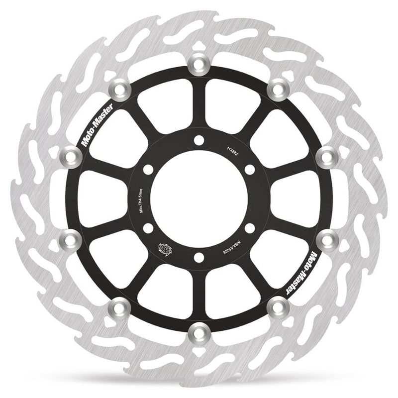 Flame Series Floating Rotor Black / Silver For BMW R 1300 GS - 80.2 MM