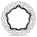 FLAME Floating Alu Brake Disc Black / Silver For KTM RC 125 ABS 2022-2024