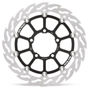 FLAME Floating Alu Brake Disc Black / Silver For Triumph DAYTONA 660 ABS 2024-2025 - 82.7 MM