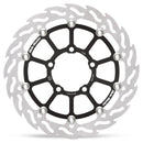 FLAME Floating Alu Brake Disc Black / Silver For Triumph DAYTONA 660 ABS 2024-25 - 82.7 MM