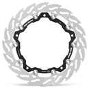 FLAME Floating Alu Brake Disc Black / Silver For KTM RC 125 ABS 2022-24