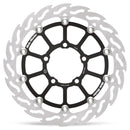 FLAME Floating Alu Brake Disc Black / Silver For Triumph DAYTONA 660 ABS 2024-2025