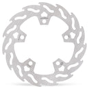 Flame Fixed Brake Rotor Silver / Stainless Steel For Aprilia RS 457 ABS 2024-2025 - 102.5 MM