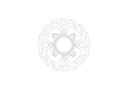 Flame Fixed Brake Rotor Silver / Stainless Steel For Kawasaki ELIMINATOR 500 ABS 2024-2025 - 100.3 MM