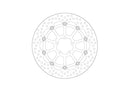 Halo Series Floating Rotor Black / Silver For KTM DUKE 990 ABS 2024 - 64 MM