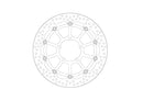 Halo Series Floating Rotor Black / Silver For Triumph DAYTONA 660 ABS 2024-2025