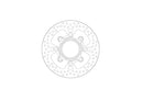 Halo Series Fixed Rotor Silver For Kawasaki ELIMINATOR 500 ABS 2024-2025 - 100.3 MM