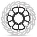 FLAME Floating Alu Brake Disc Black / Silver For BMW M 1000 RR ABS 2021-2025 - 80 MM