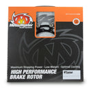 FLAME Floating Alu Brake Disc Black / Silver For BMW M 1000 RR ABS 2021-2025 - 80 MM