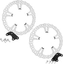15" Big Brake Jagged Floating Rotor Kit Chrome