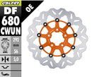 Brake Rotor Floating Wave Orange / Silver / Stainless Steel For Harley Davidson FLDE 1750 ABS 2018-2020 - 292 MM