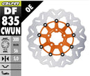 Brake Rotor Floating Wave Orange / Silver / Stainless Steel For Harley Davidson FLFB 1750 ABS 2018-2020 - 300 MM