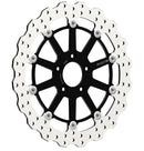 Brake Rotor Floating Wave Desing Black / Stainless Steel For Harley Davidson FLHC 1750 ABS 2018-2022 - 56.4 MM