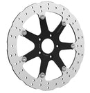 Brake Rotor Floating Wave Desing Black / Silver / Stainless Steel For Harley Davidson FLD 1690 2012-2013 - 330 MM