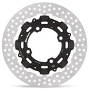 HALO Series T-Floater Brake Rotor Black / Stainless Steel For Ducati DESMOSEDICI 1000 RR 2007-2008 - 245 MM