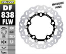 Brake Rotor Floating Wave Black / Silver For Harley Davidson FLHR 1690 2014-2015 - 300 MM
