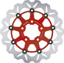 Brake Rotor Red / Silver For Harley Davidson FLHR 1340 1994-1998 - 330 MM