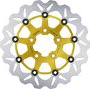 Brake Rotor Gold / Silver For Harley Davidson FLHR 1340 1994-1998 - 330 MM