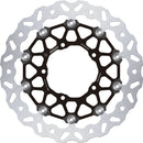 Floatech Brake Rotors Black / Silver For Suzuki GSX-R 1000 2009-2015 - 310 MM