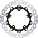 Floatech Brake Rotors Black / Silver For Yamaha FZ8 N 2010-2016 - 310 MM