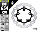 Brake Rotor Floating Wave Black / Silver / Stainless Steel For Beta RK 6 1997-1998 - 320 MM