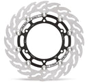 Flame Series Rotor Race Black / Stainless Steel - 298 MM